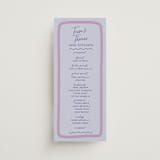 "Funky Bash" - Wedding Programs in Lavender by Wonderland - Front