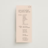 "NoHo" - Wedding Programs in Champagne by Hudson meet Rose - Front