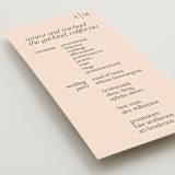 "NoHo" - Wedding Programs in Champagne by Hudson meet Rose - Detail