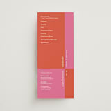 "Color Block" - Wedding Programs in Pop by letterfix - Front