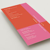"Color Block" - Wedding Programs in Pop by letterfix - Detail