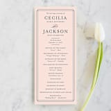 "Chic Gala" - Wedding Programs in Cotton Candy by Kimberly FitzSimons - Front