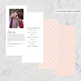 "Chic Gala" - Wedding Programs in Cotton Candy by Kimberly FitzSimons - Back of Card Options