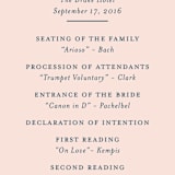 "Chic Gala" - Wedding Programs in Cotton Candy by Kimberly FitzSimons - Detail