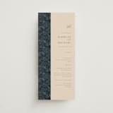 "Magnolias" - Wedding Programs in Sky by Sabrin Deirani - Front