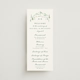 "Plain Air" - Wedding Programs in Meadow by Petra Kern - Front