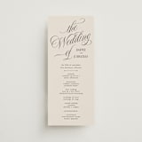 "Mirin" - Wedding Programs in Linen by Kate Ahn - Front