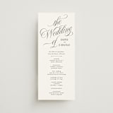 "Mirin" - Wedding Programs in Diamond by Kate Ahn - Front