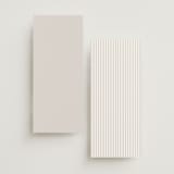 "Mirin" - Wedding Programs in Diamond by Kate Ahn - Back of Card Options