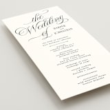 "Mirin" - Wedding Programs in Diamond by Kate Ahn - Detail