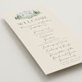 "Miniature Mountainscape" - Wedding Programs in Summer by Petra Kern - Detail