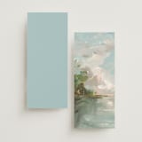 "Reflections" - Wedding Programs in Lake by Lindsay Megahed - Back of Card Options