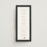 "Botanical Love" - Wedding Programs in Black Tie by Susan Moyal - Front