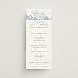 "Coastal Toile" - Wedding Programs in Sea by Jenna Holcomb - Front