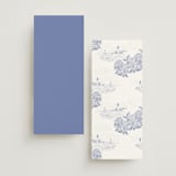 "Coastal Toile" - Wedding Programs in Periwinkle by Jenna Holcomb - Back of Card Options