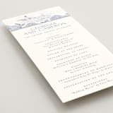 "Coastal Toile" - Wedding Programs in Periwinkle by Jenna Holcomb - Detail