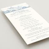 "Coastal Toile" - Wedding Programs in Sea by Jenna Holcomb - Detail