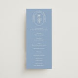 "Flora Arch" - Wedding Programs in Cerulean by Baumbirdy - Front