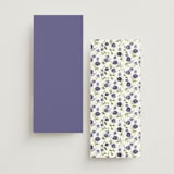 "Wildflower Trellis" - Wedding Programs in Iris by Everett Paper Goods - Back of Card Options