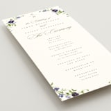 "Wildflower Trellis" - Wedding Programs in Iris by Everett Paper Goods - Detail