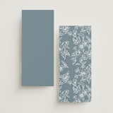 "Wreath In Bloom" - Wedding Programs in Lake by Leah Bisch - Back of Card Options