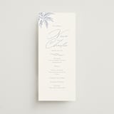 "Ocean Dreams" - Wedding Programs in Pale Cerulean by Sabrin Deirani - Front