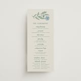 "Botanical" - Wedding Programs in Garden by Kelly Watkins - Front