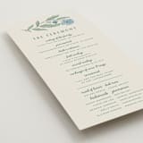 "Botanical" - Wedding Programs in Garden by Kelly Watkins - Detail
