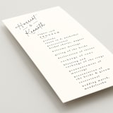 "Scripted Elegance" - Wedding Programs in Linen by Ana de Sousa - Detail