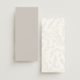 "Floral Cascade" - Wedding Programs in Alpine by Pixel and Hank - Back of Card Options