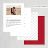 "Love Connection" - Wedding Programs in Red Hot by Kim Dietrich Elam - Back of Card Options