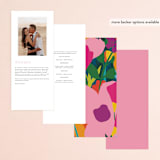 "To the max" - Wedding Programs in Garden by Inkblot Design - Back of Card Options