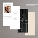 "Entwine" - Wedding Programs in Matchbook by Christie Garcia - Back of Card Options
