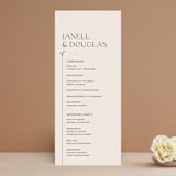 "Convergence" - Wedding Programs in Cream by Annie Lowe - Front