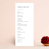 "tomorrows" - Wedding Programs in Ink by Lori Wemple - Front