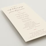"Montauk" - Wedding Programs in Berry by Megan Davis - Detail