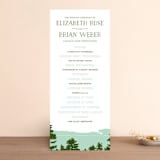 "Mountain View" - Wedding Programs in Pine green by Ariel Rutland - Front