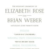 "Mountain View" - Wedding Programs in Pine green by Ariel Rutland - Detail