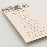 "New York Toile" - Wedding Programs in Antique by Jenna Holcomb - Detail