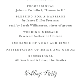 "Painted Leaves" - Wedding Programs in Evergreen by Olivia Raufman - Detail