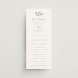 "Ocean Point" - Wedding Programs in Sky by Everett Paper Goods - Front