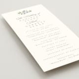 "Ocean Point" - Wedding Programs in Sky by Everett Paper Goods - Detail