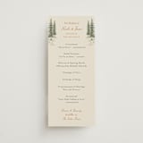 "Whispering Pines" - Wedding Programs in Forest by Elly - Front