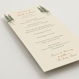 "Whispering Pines" - Wedding Programs in Forest by Elly - Detail