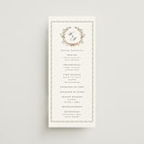 "Monogramed" - Wedding Programs in Blush by Susan Moyal - Front