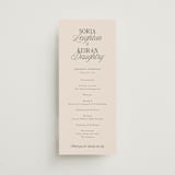 "Soria" - Wedding Programs in Meadow by Melanie Kosuge - Front
