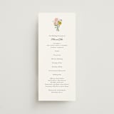 "botanical cameo" - Wedding Programs in Swan by Lori Wemple - Front