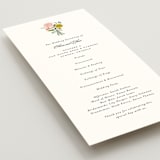 "botanical cameo" - Wedding Programs in Swan by Lori Wemple - Detail
