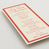 "Kitty Hawk" - Wedding Programs in Lobster by Jackie Crawford - Detail
