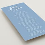 "Marenza" - Wedding Programs in Bluebell by Jessica Williams - Detail